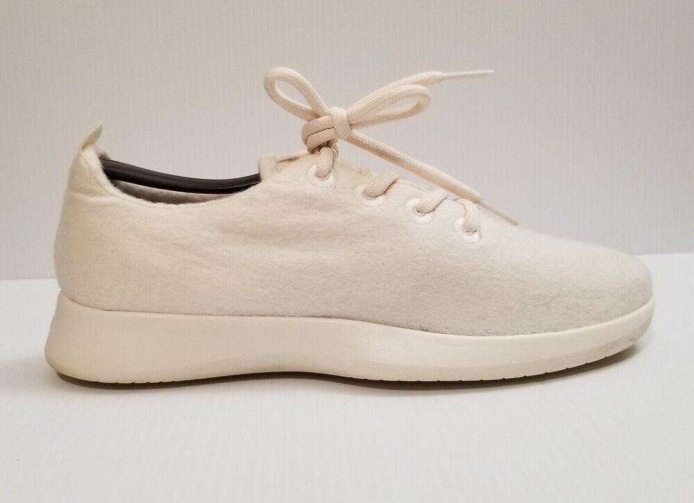 Allbirds Wool Runners Shoes Women's Size 8 Merino Wool Sneakers White Cream 0144
